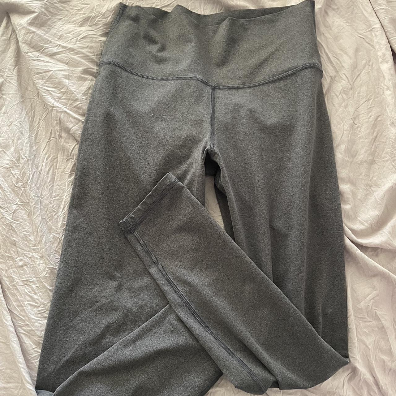 super cozy grey aerie leggings nice thick cotton... - Depop