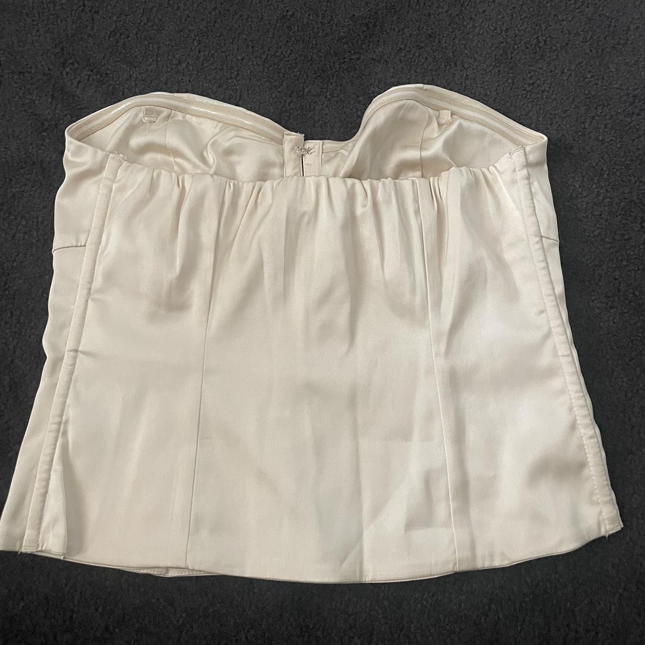 Beautiful Abercrombie Corset Style Top Champagne Depop