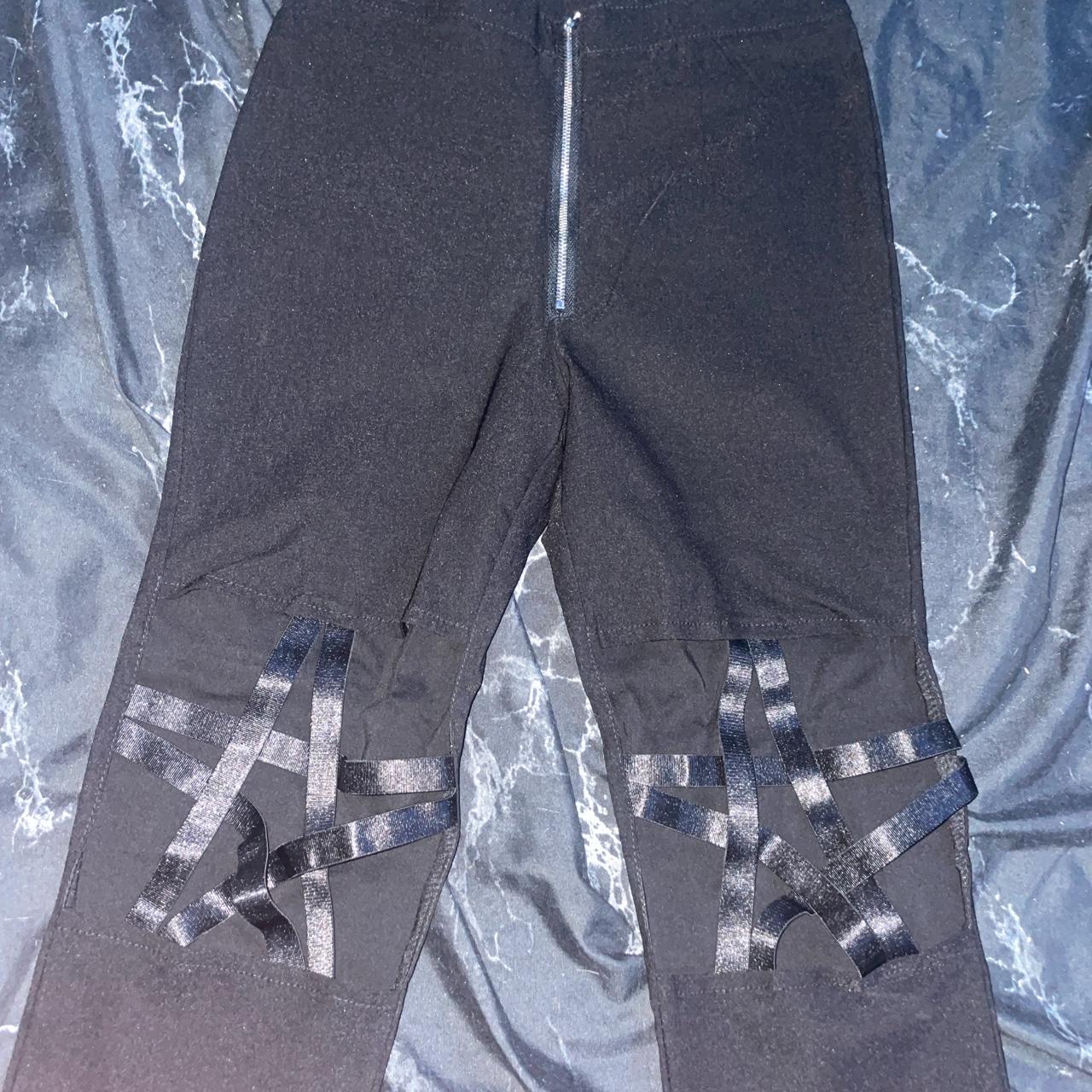 Black pentagram pants , Emo/ gothic pants , Never