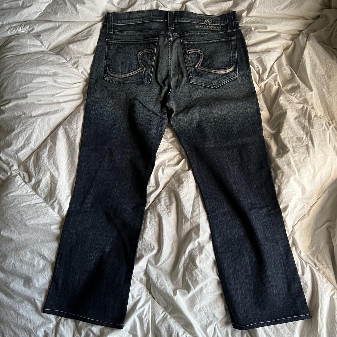 Rock and Republic Men's Navy and Blue Jeans