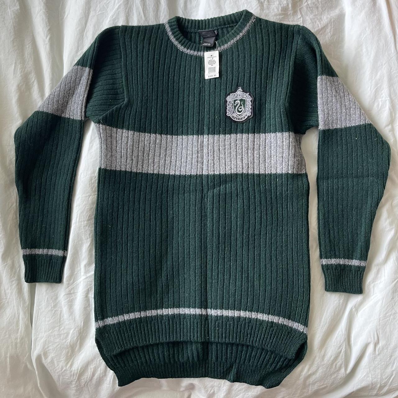 OFFICIAL Harry Potter Slytherin Quidditch Sweater Depop   P0 