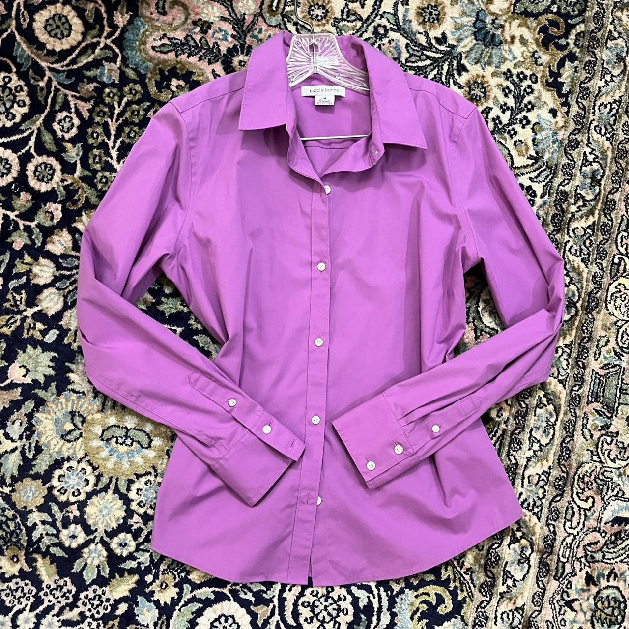 Liz Claiborne Women's Purple and Pink Blouse (3)