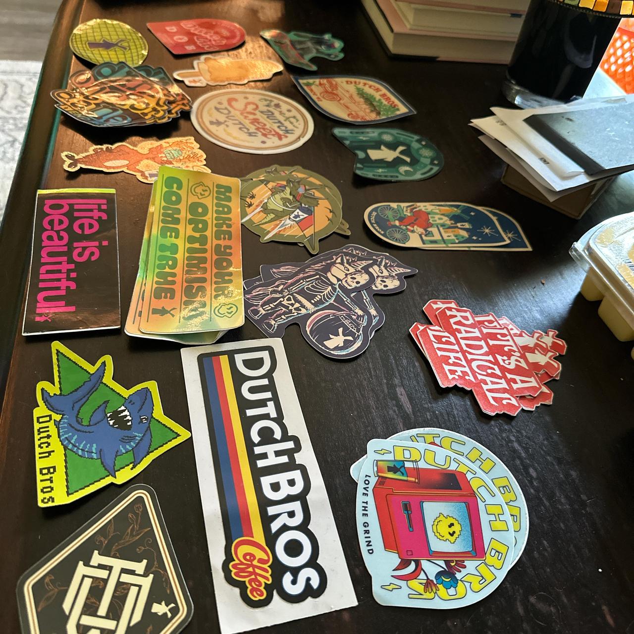 Lot of 58 Dutch Bros selling Stickers