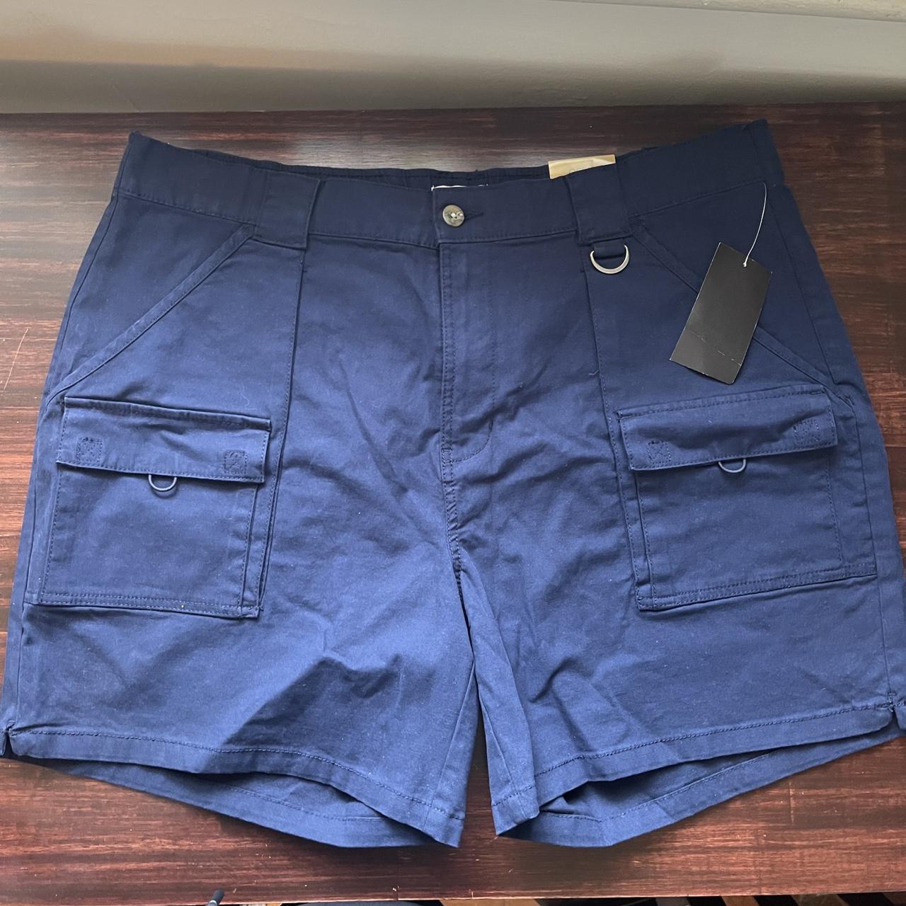 NWT Navy Blue Cargo Shorts Brand is Ocean + Coast... Depop