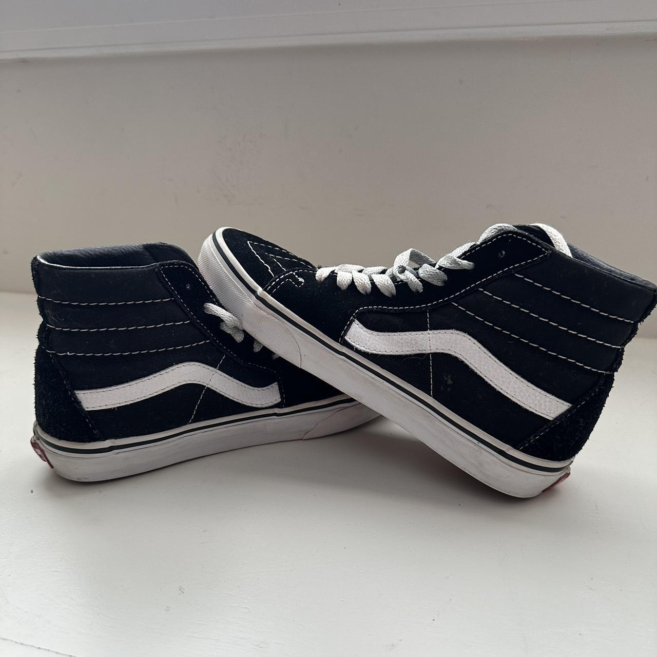 Vans high tops navy on sale blue