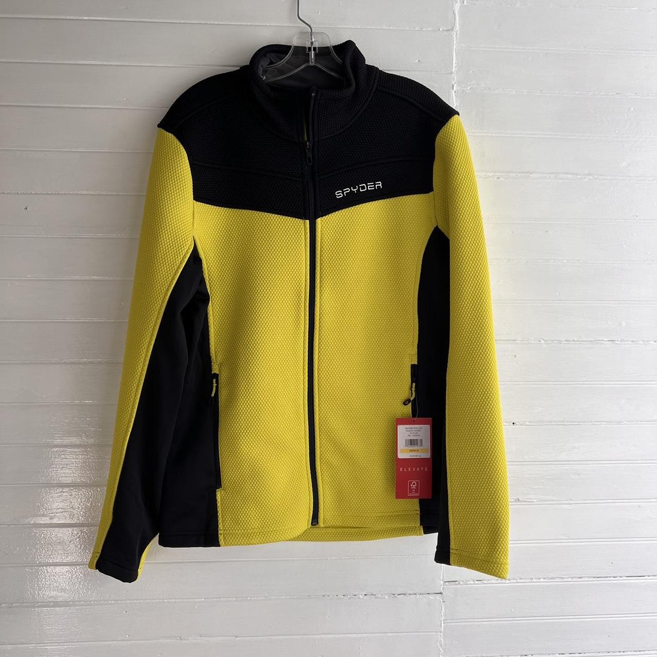 NWT Spyder Encore Full Zip Fleece Jacket Citron MRSP $149 海外 即決-