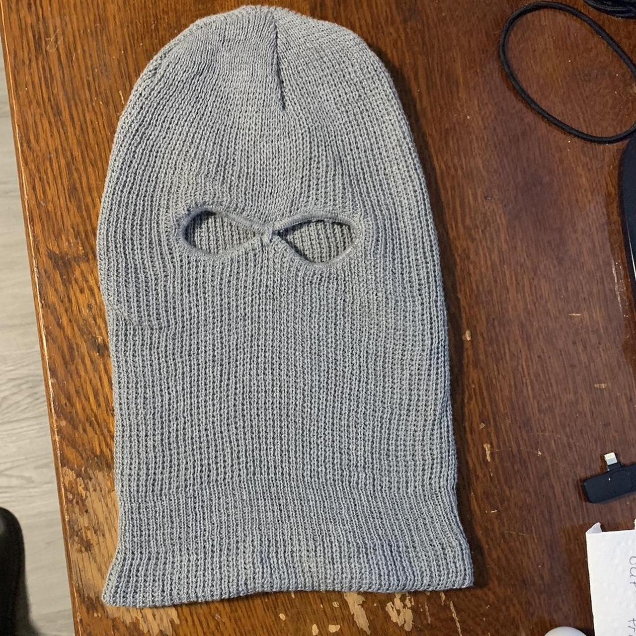 grey ski mask - Depop