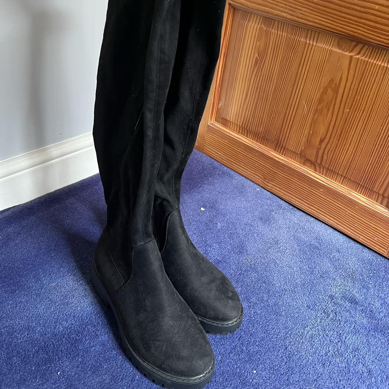 Flat black clearance boots new look