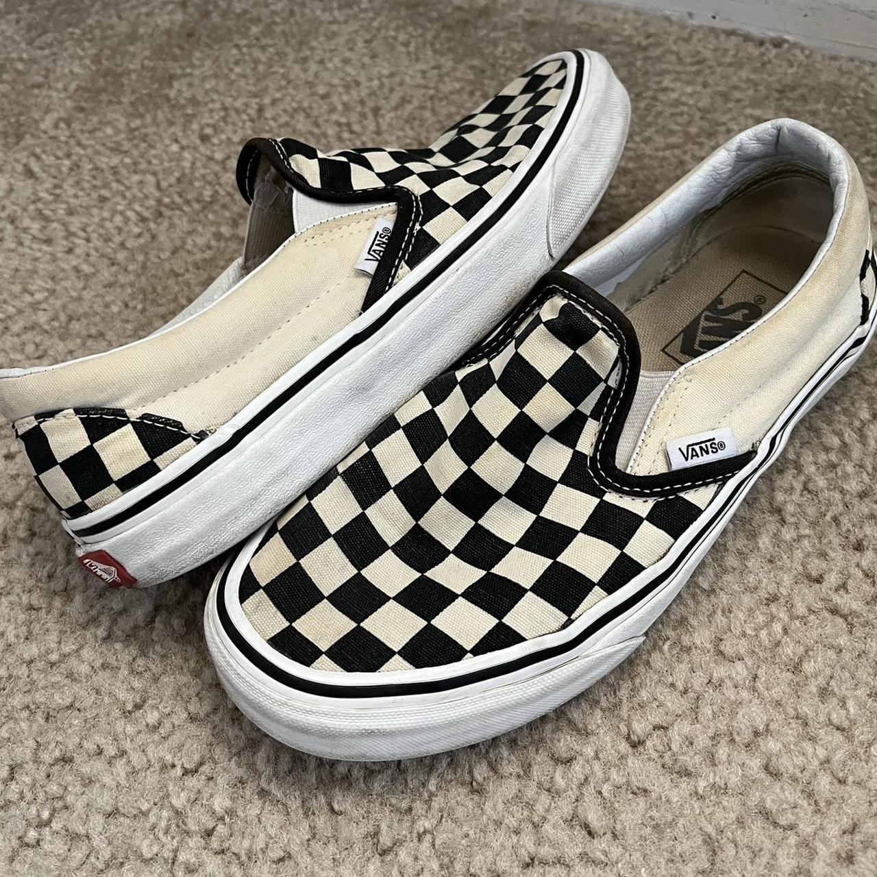 Checkered VANS - Depop