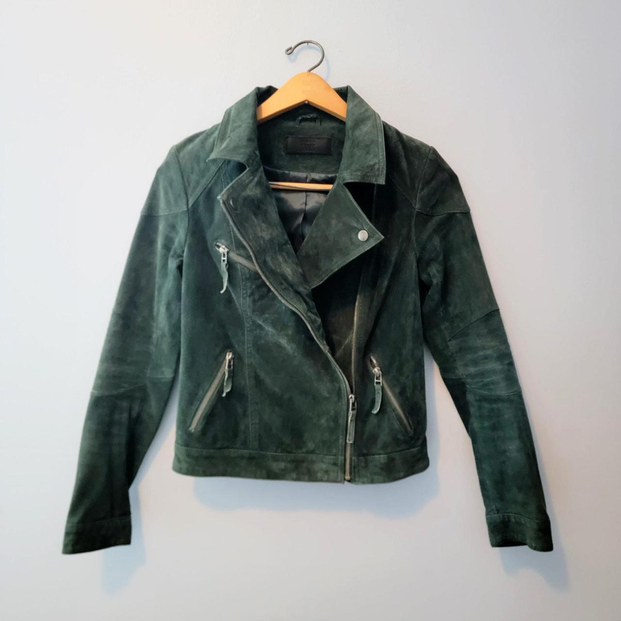 Blank nyc green suede jacket best sale