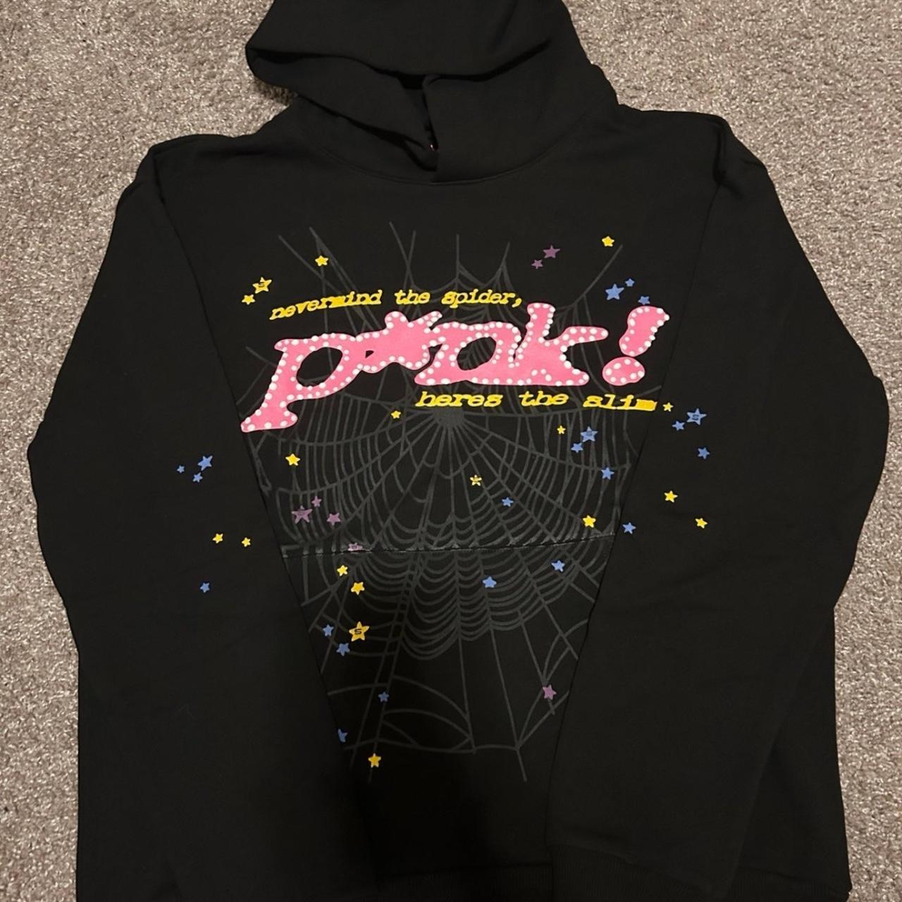 NEW black Sp5der hoodie punk edition