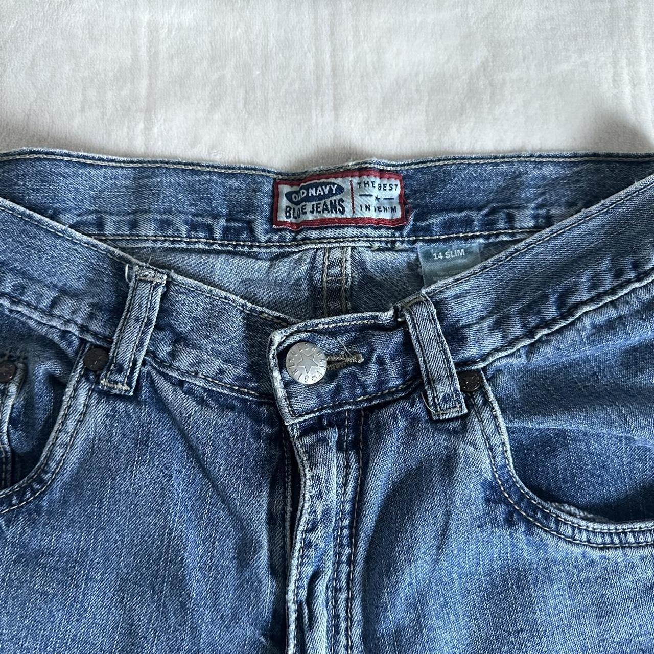 Old Navy Women's Jeans - Blue/Navy - M – Vintage medium wash, high-waisted flare jeans #highwaistedjeans …