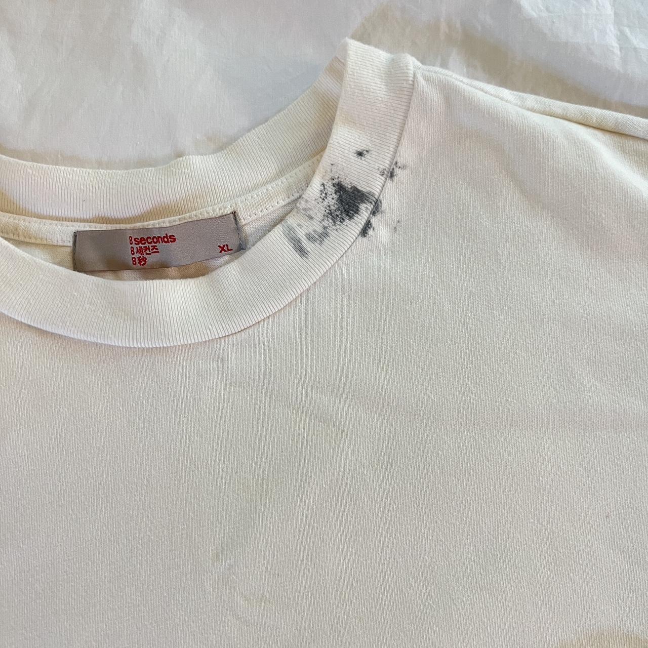 from korea: 8seconds white shirt. 100%... - Depop