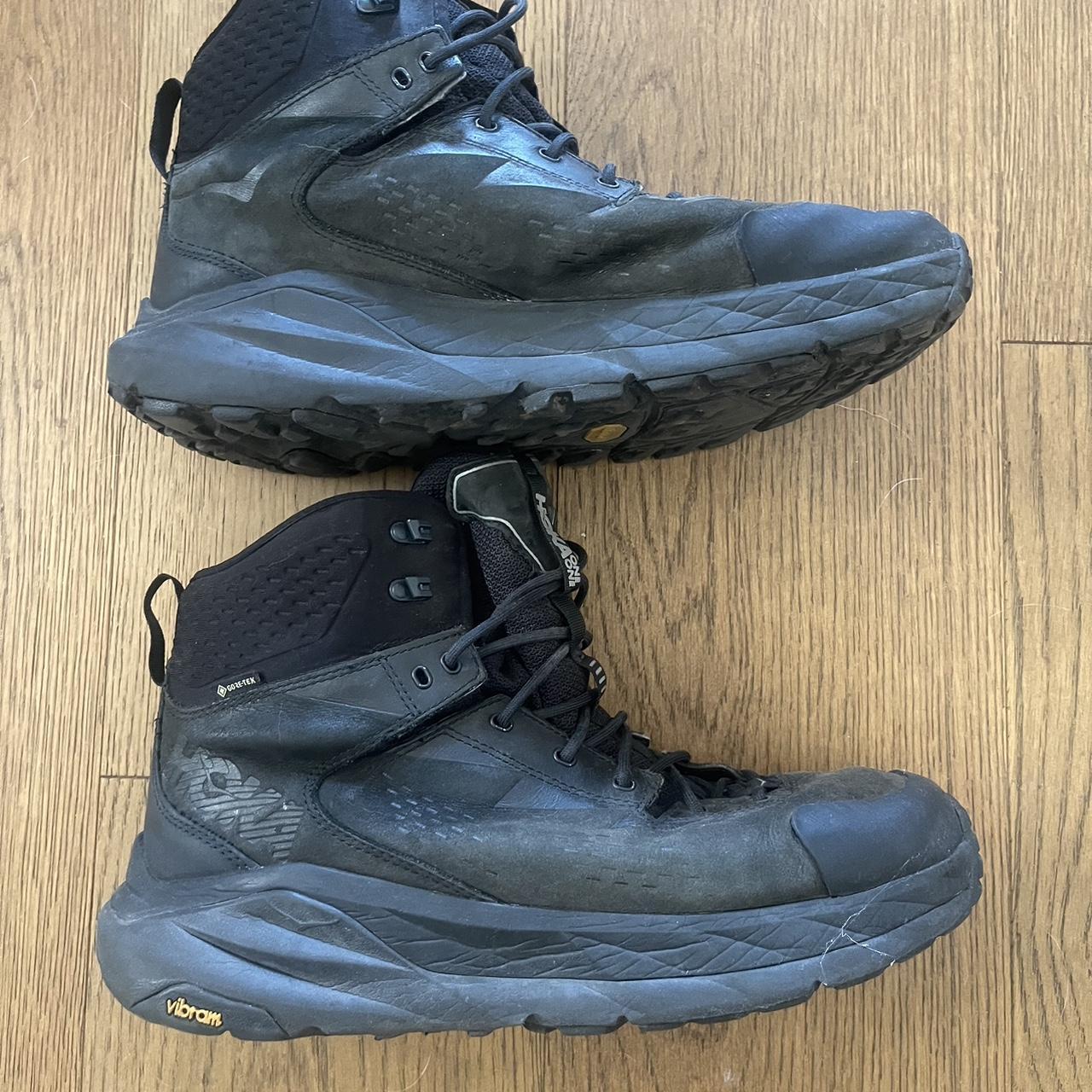 Size 11.5 all black Goretex Hokas - Depop