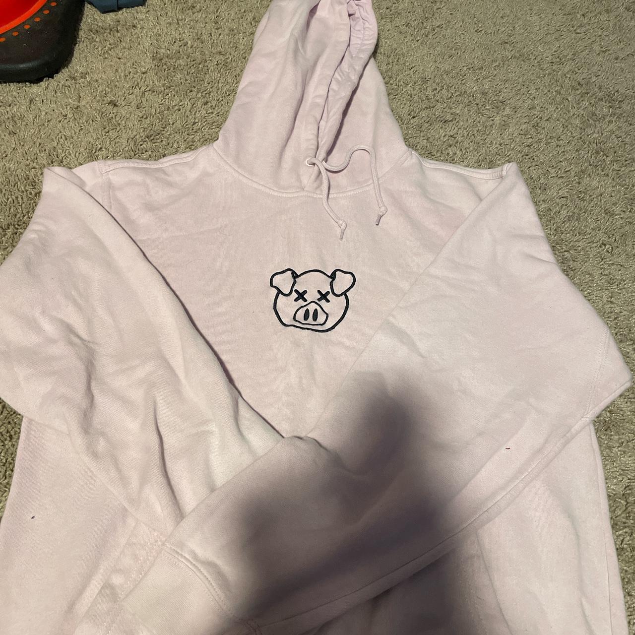 Women's Pink and Black Hoodie | Depop