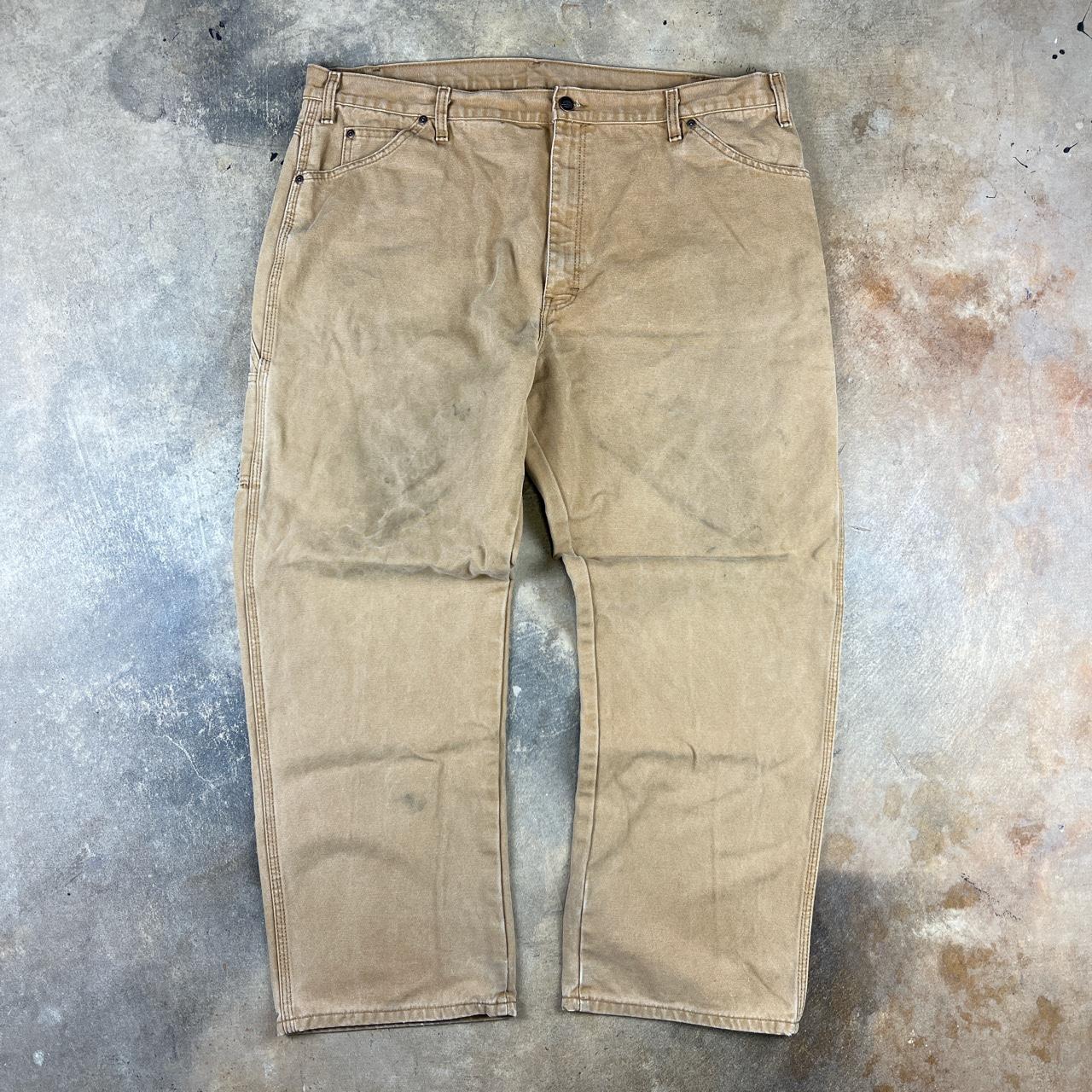 Tan Dickie Carpenter Jeans Condition Pretty Good... - Depop