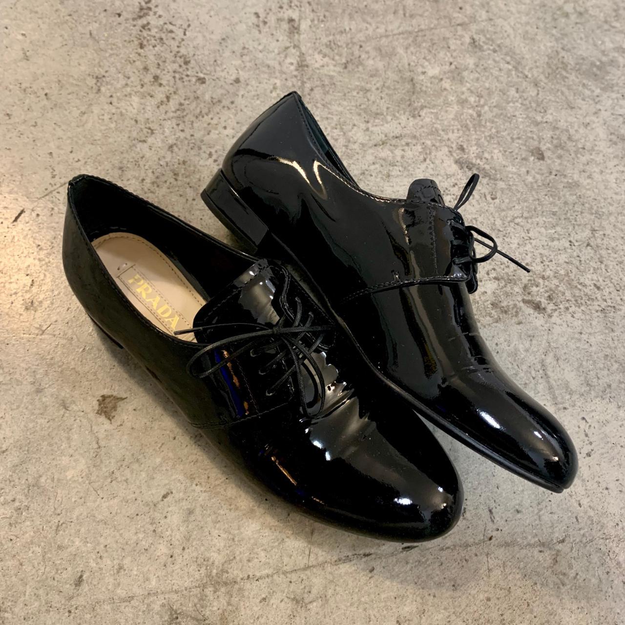 Prada Patent Leather Lace Up Shoes Style Number: | Depop