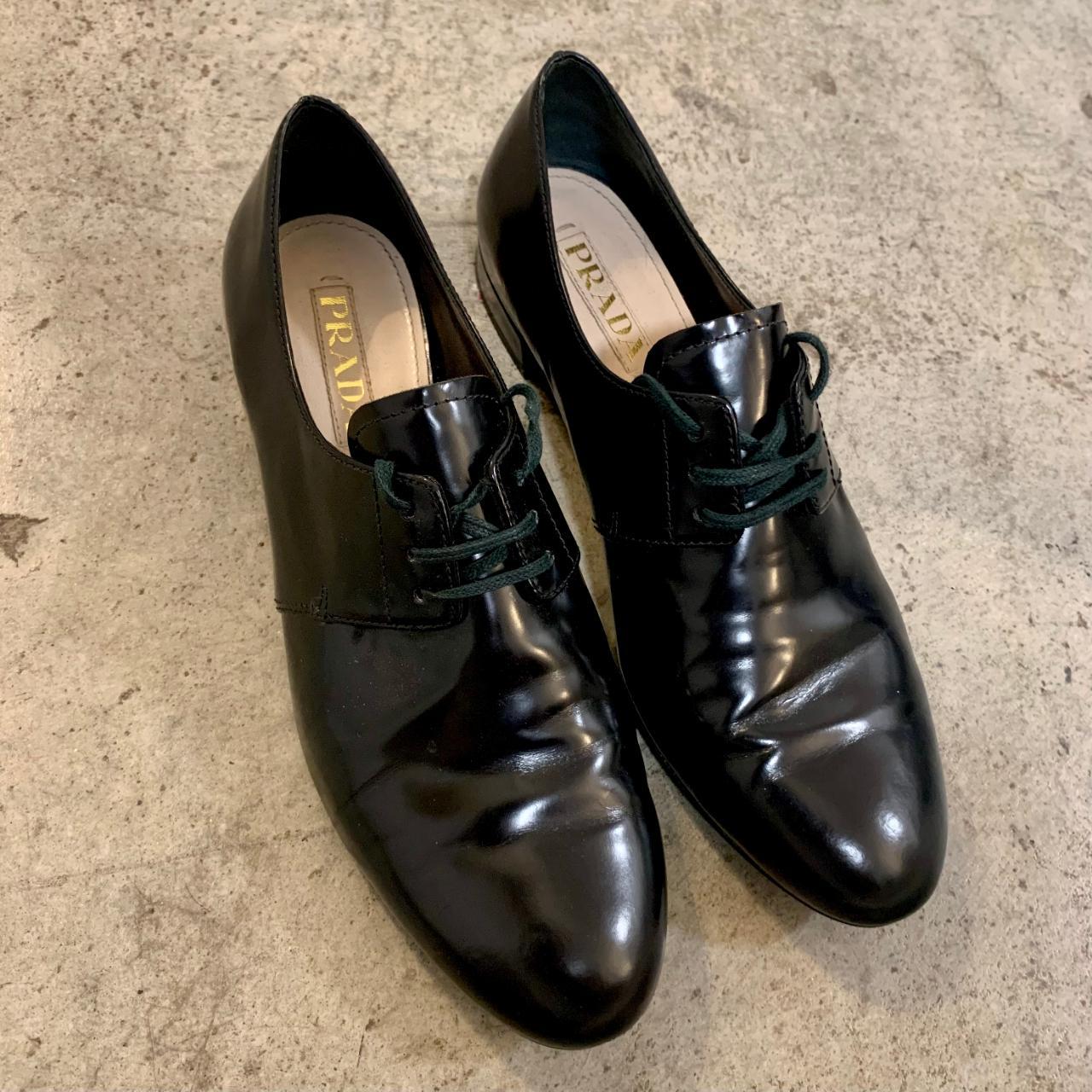 Prada Leather Lace Up Shoes Style Number: Depop