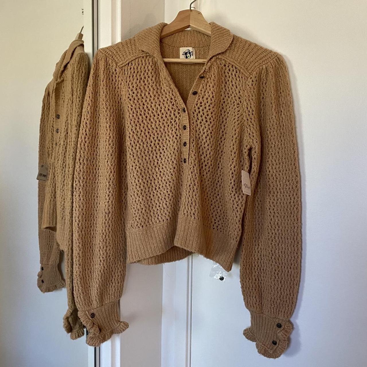 Free people tan sweater best sale