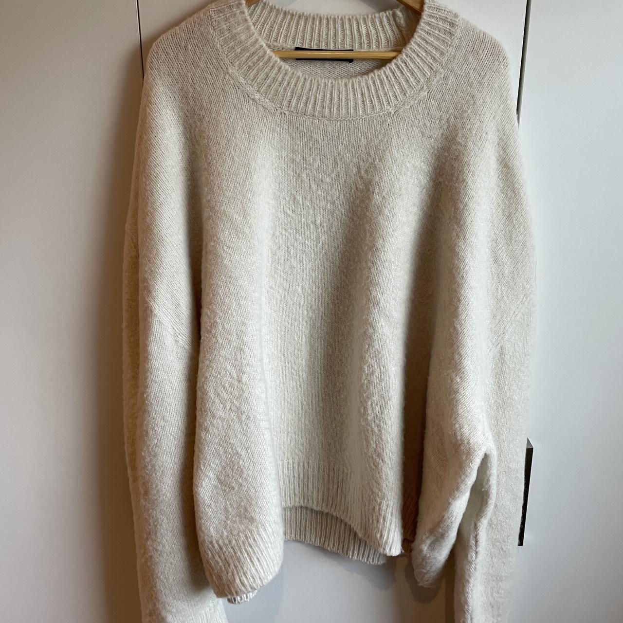 Cole Buxton Knit Sweater Off-white XXL fits like XL - Depop