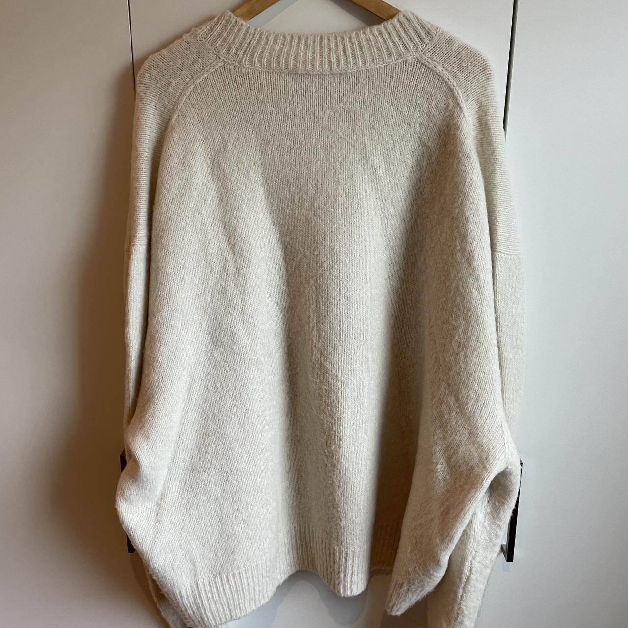 Cole Buxton Knit Sweater Off-white XXL fits like XL - Depop