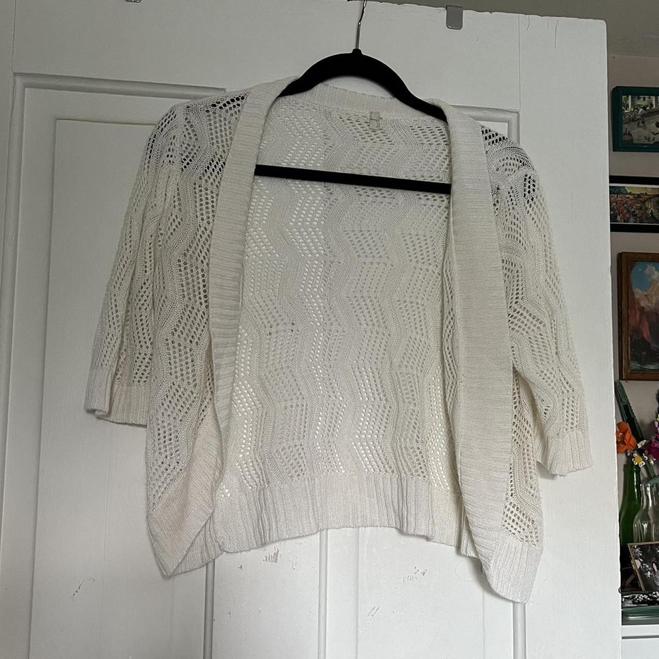 Urban Outfitters Women's White Cardigan | Depop