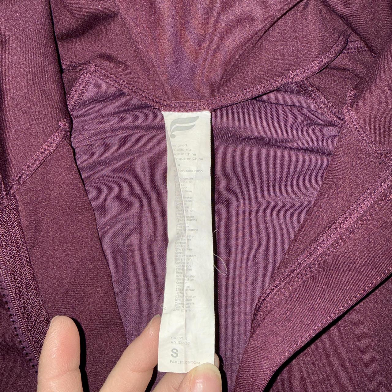Fabletics Women's Lightweight Jacket - Burgundy/P… - image 3