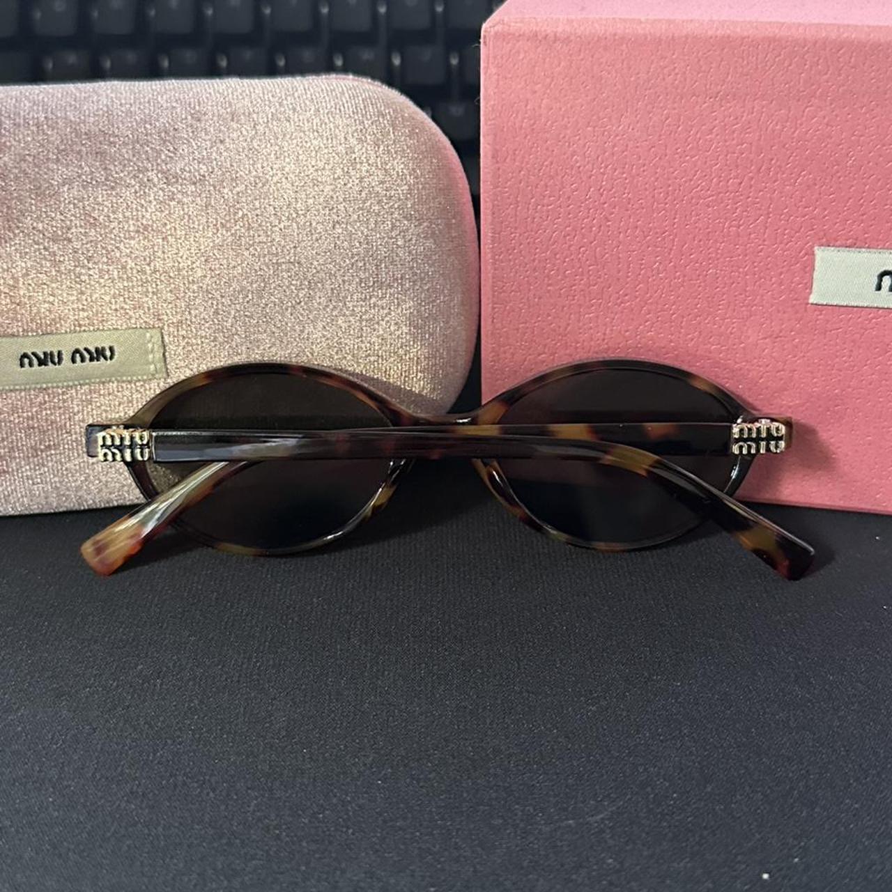 Miu Miu Women's Sunglasses - Brown – miu miu tort… - image 4