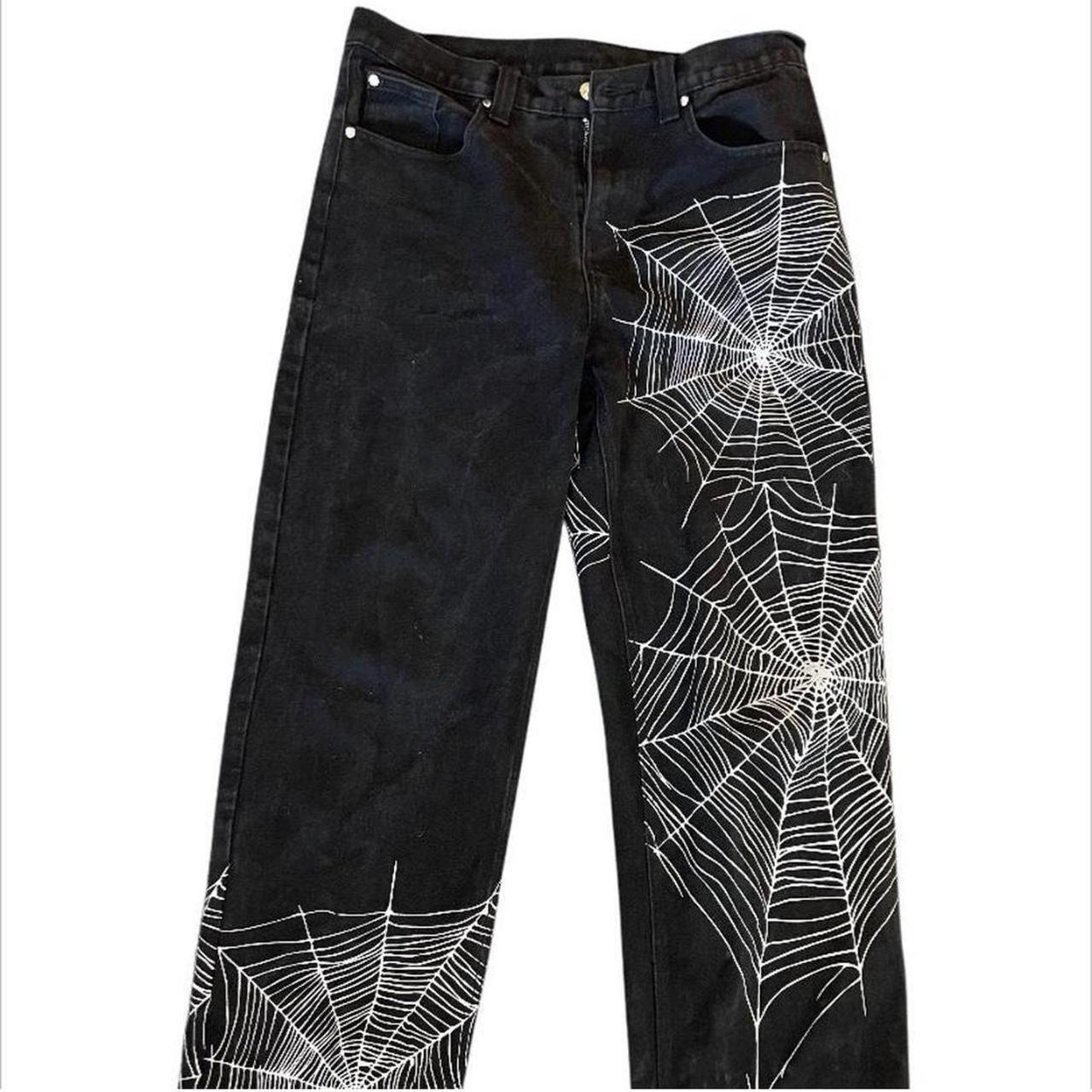 Jaded London baggy jeans Spider b design Size... Depop