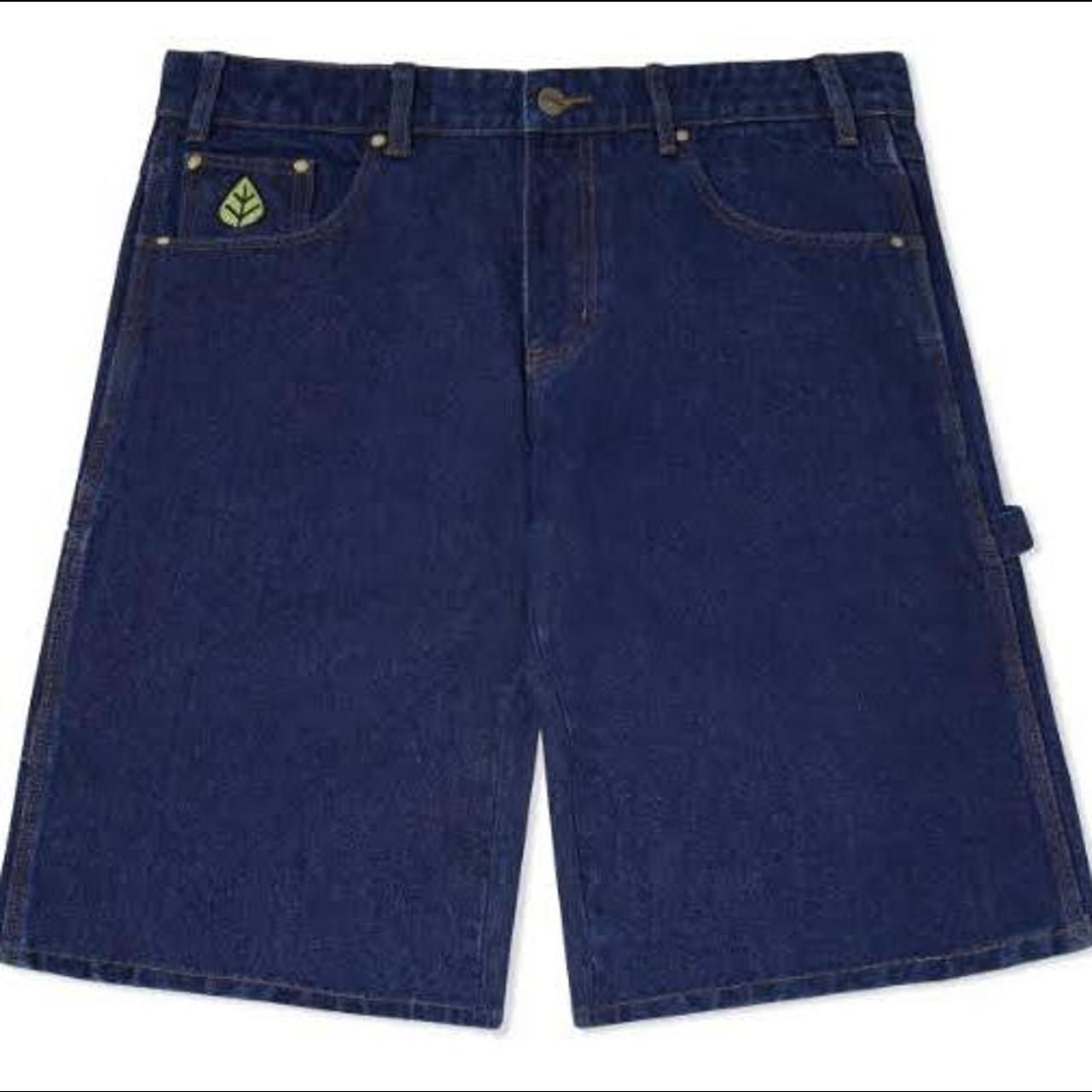 Butter Goods Men's Blue and Navy Shorts Depop