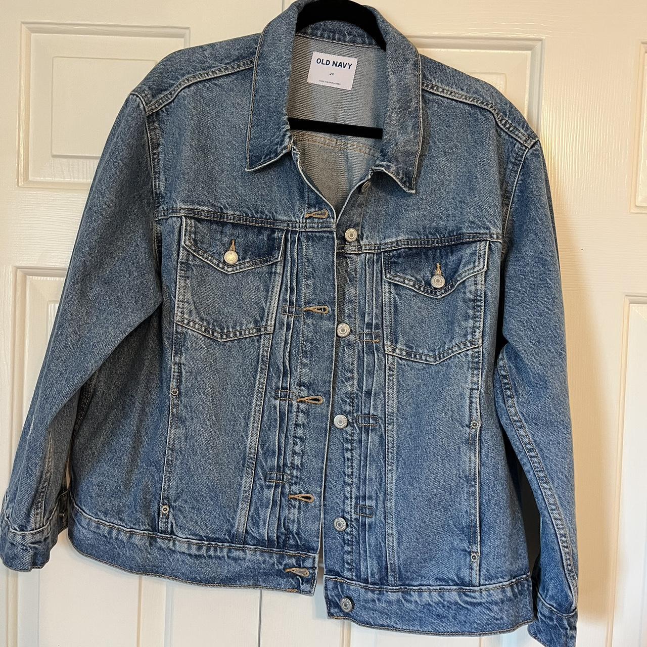 old navy denim jacket! worn once, no signs of... - Depop