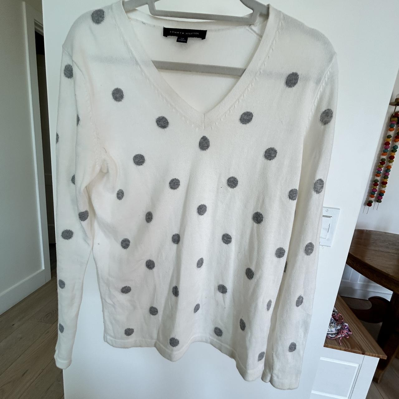 Tommy Hilfiger Grey hotsell Polka Dot Sweater