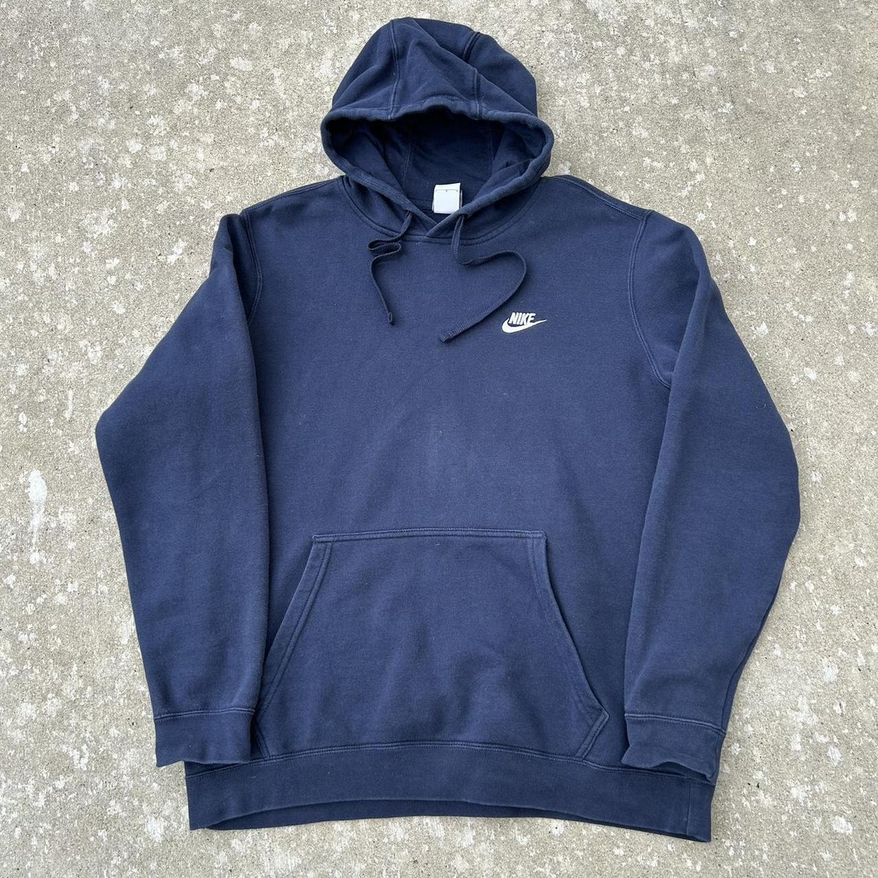 mens nike hoodie navy blue