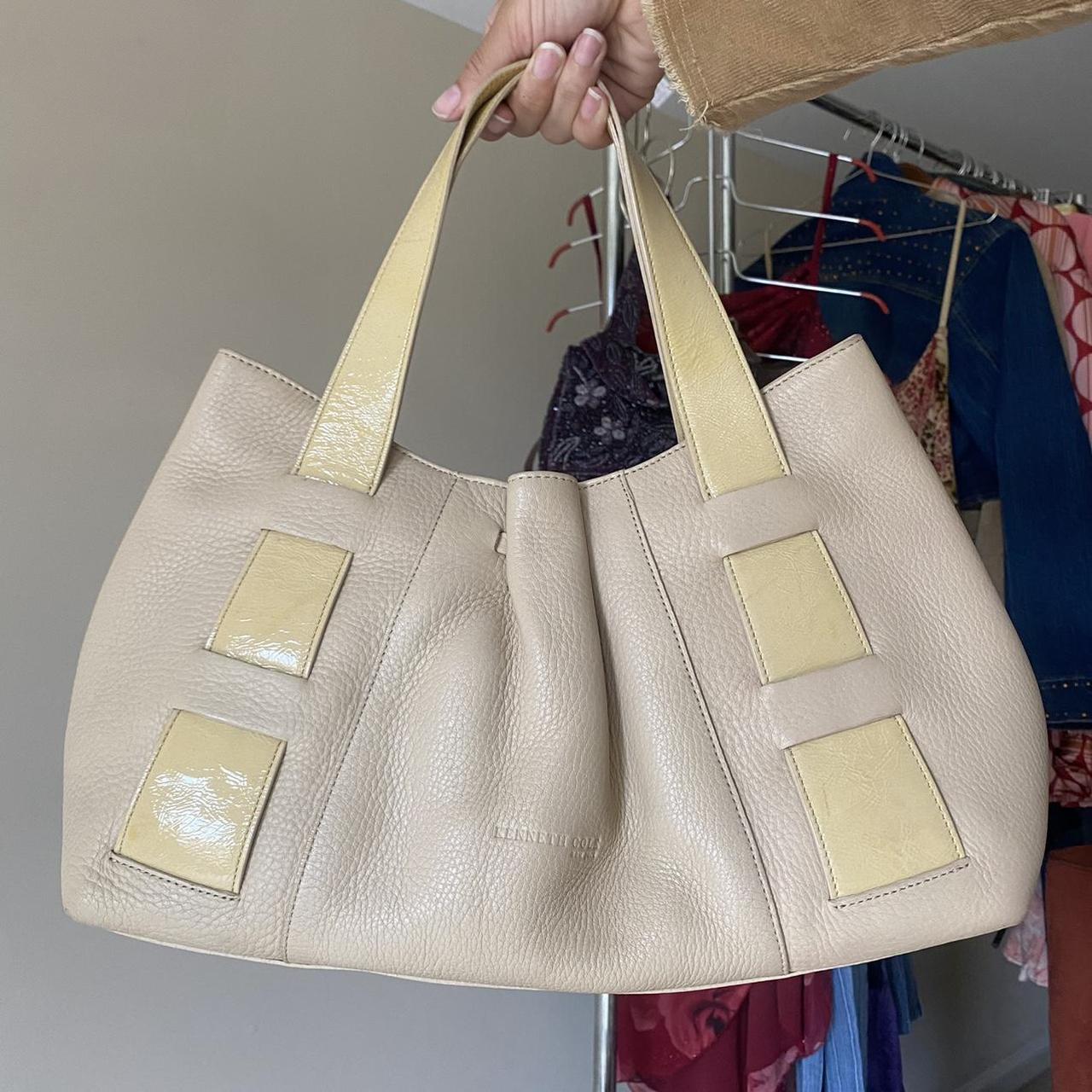 kenneth cole nude tote bag with unique embedded Depop