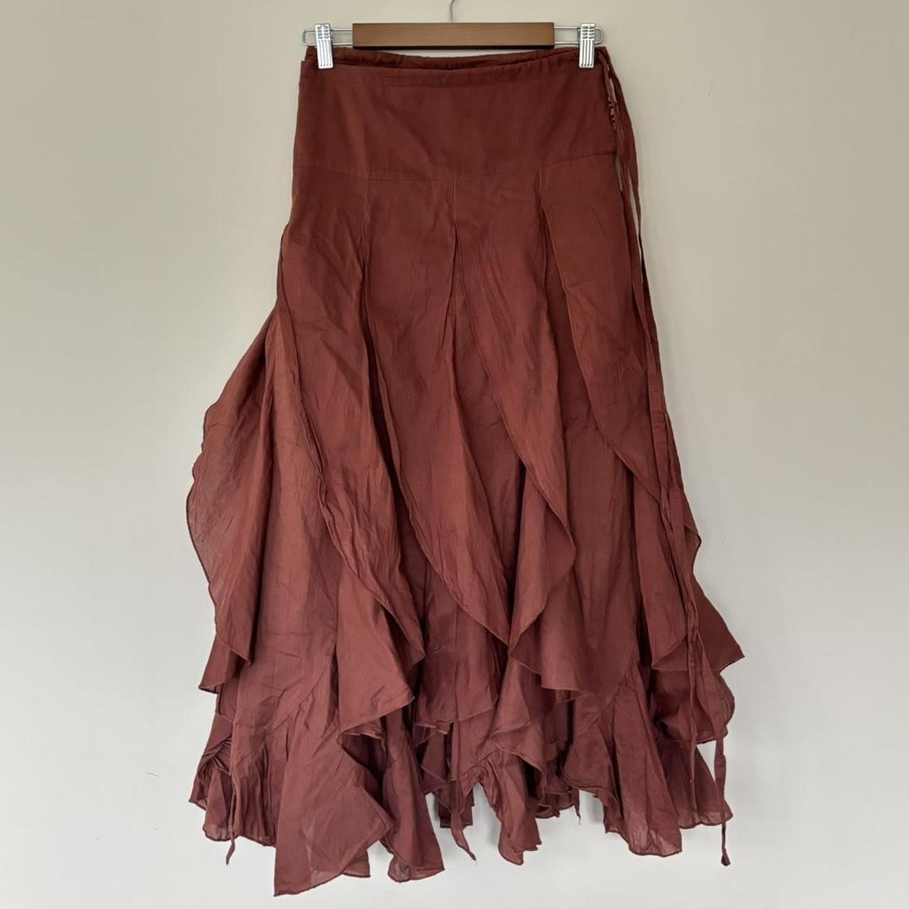 Fiorucci Women's Orange and Brown Skirt (4)