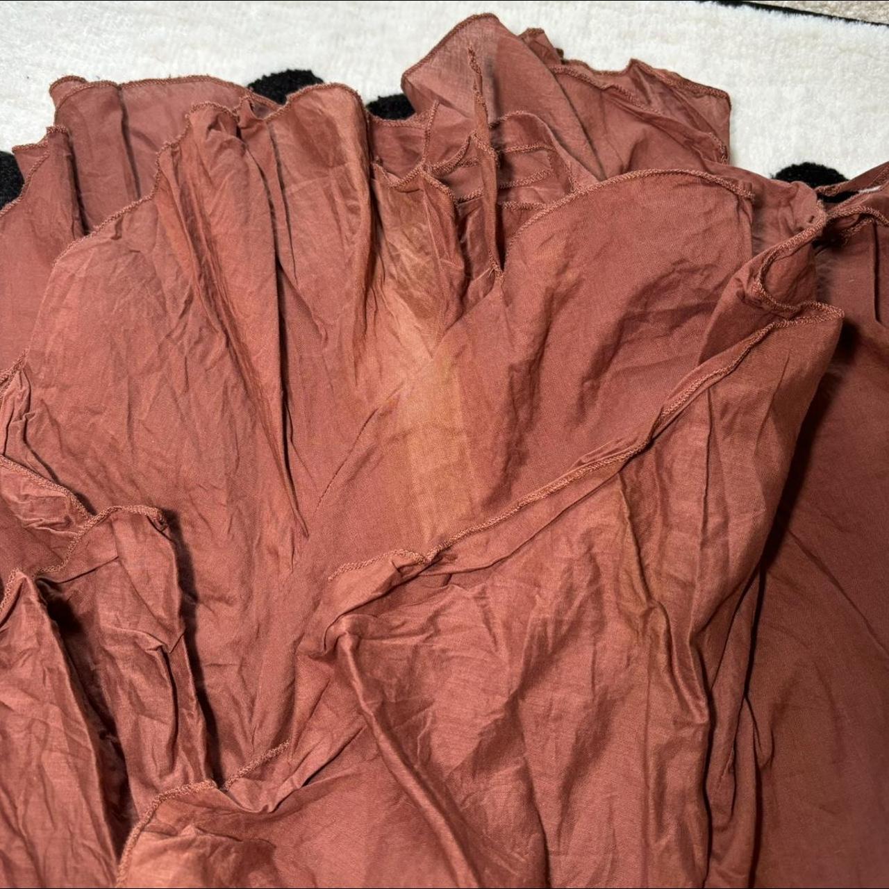 Fiorucci Women's Orange and Brown Skirt (8)