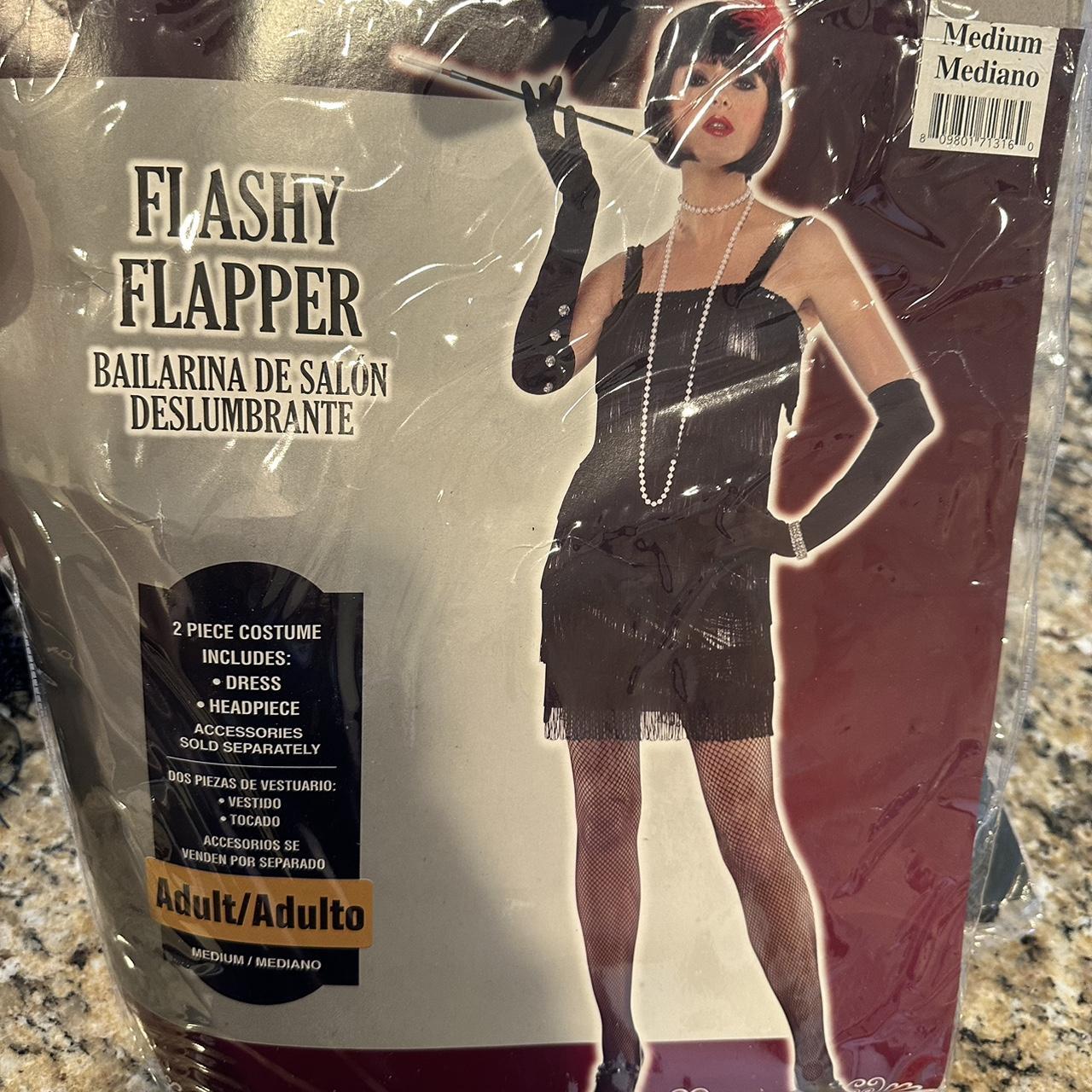 Amscan black Flashy Flapper Costume sz medium dress. Depop