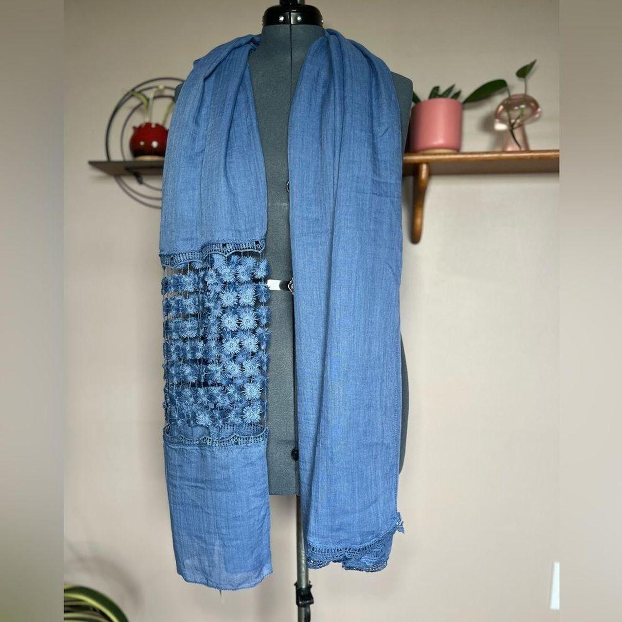 Source Unknown Women's Scarf - Blue – Elevate you… - image 3