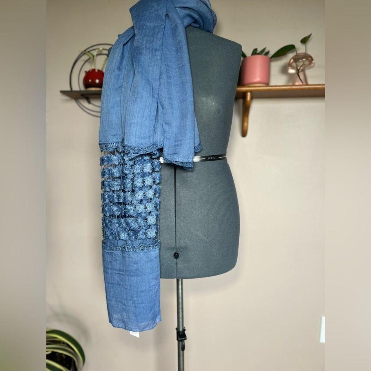 Source Unknown Women's Scarf - Blue – Elevate you… - image 4