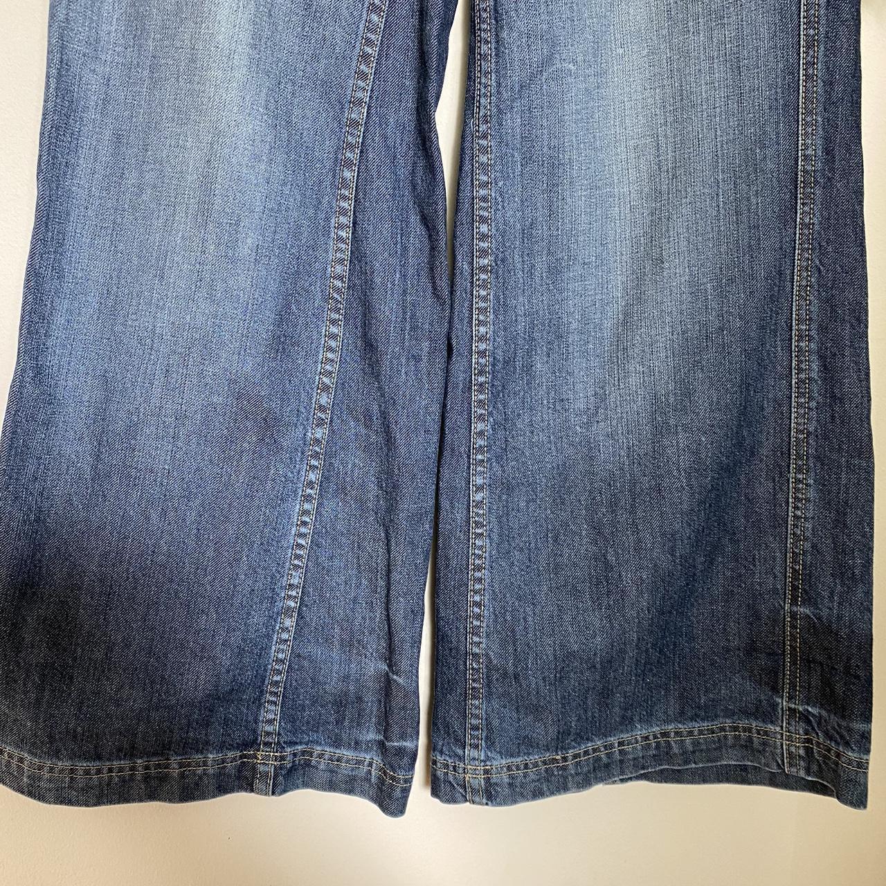 Rip Curl super wide leg vintage y2k denim jeans. Low... - Depop