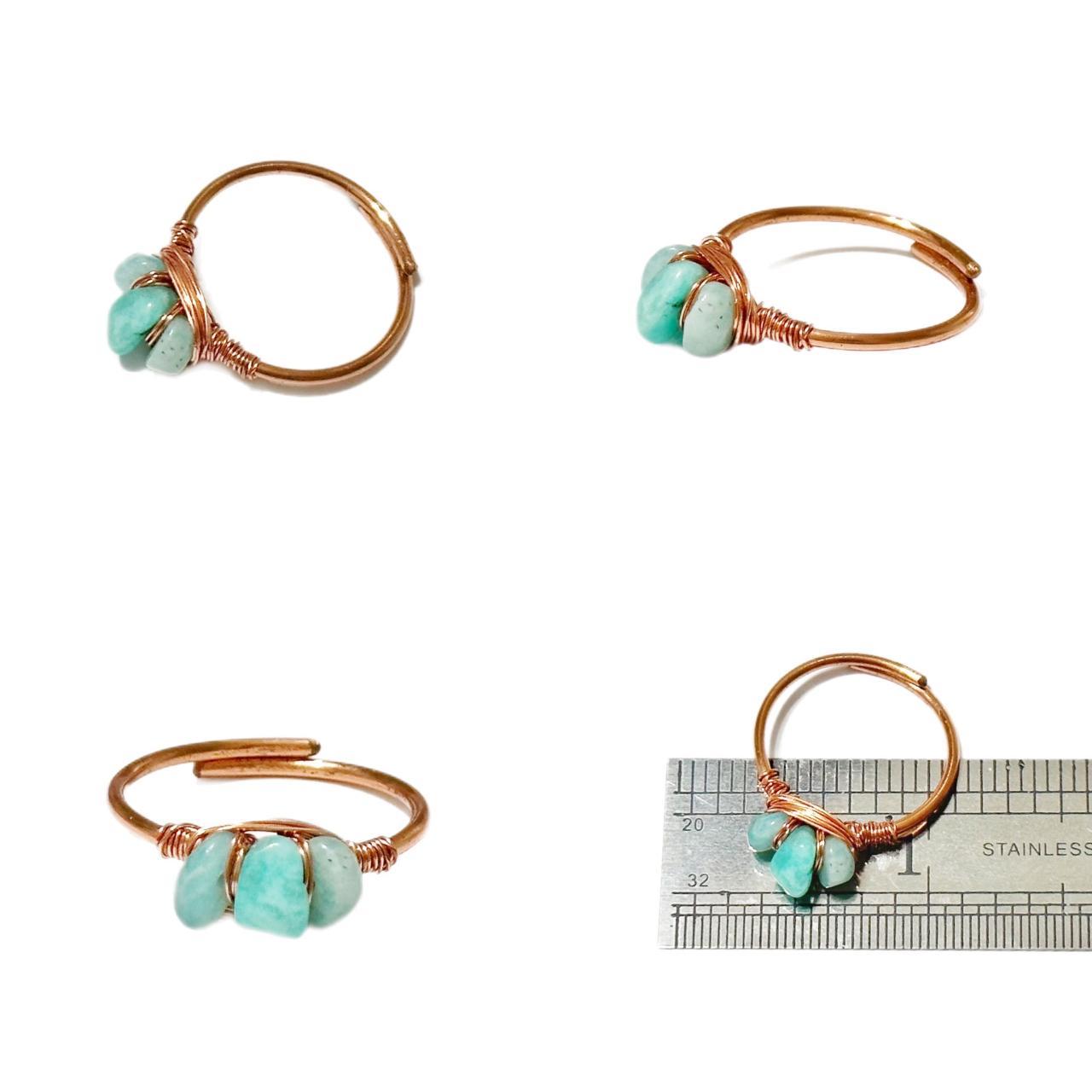 Handmade one of a kind wire wrapped non tarnish... Depop