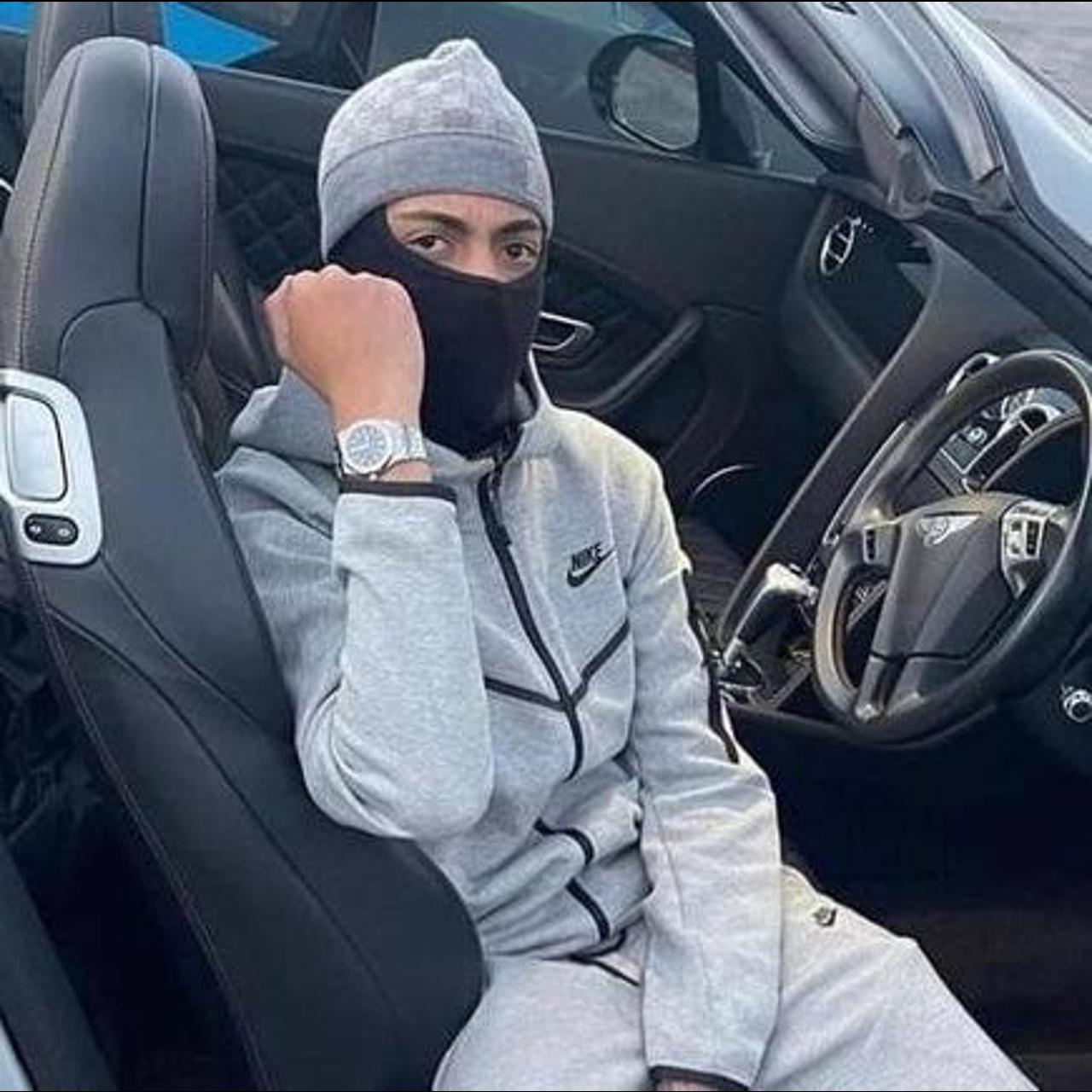 mens tech fleece grey