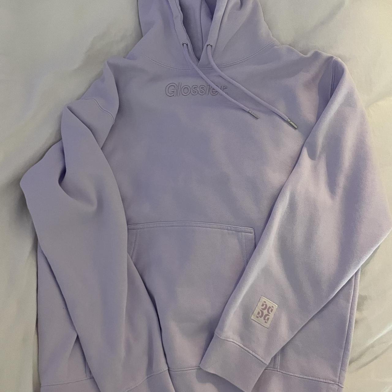 Glossier Women's Purple Hoodie | Depop