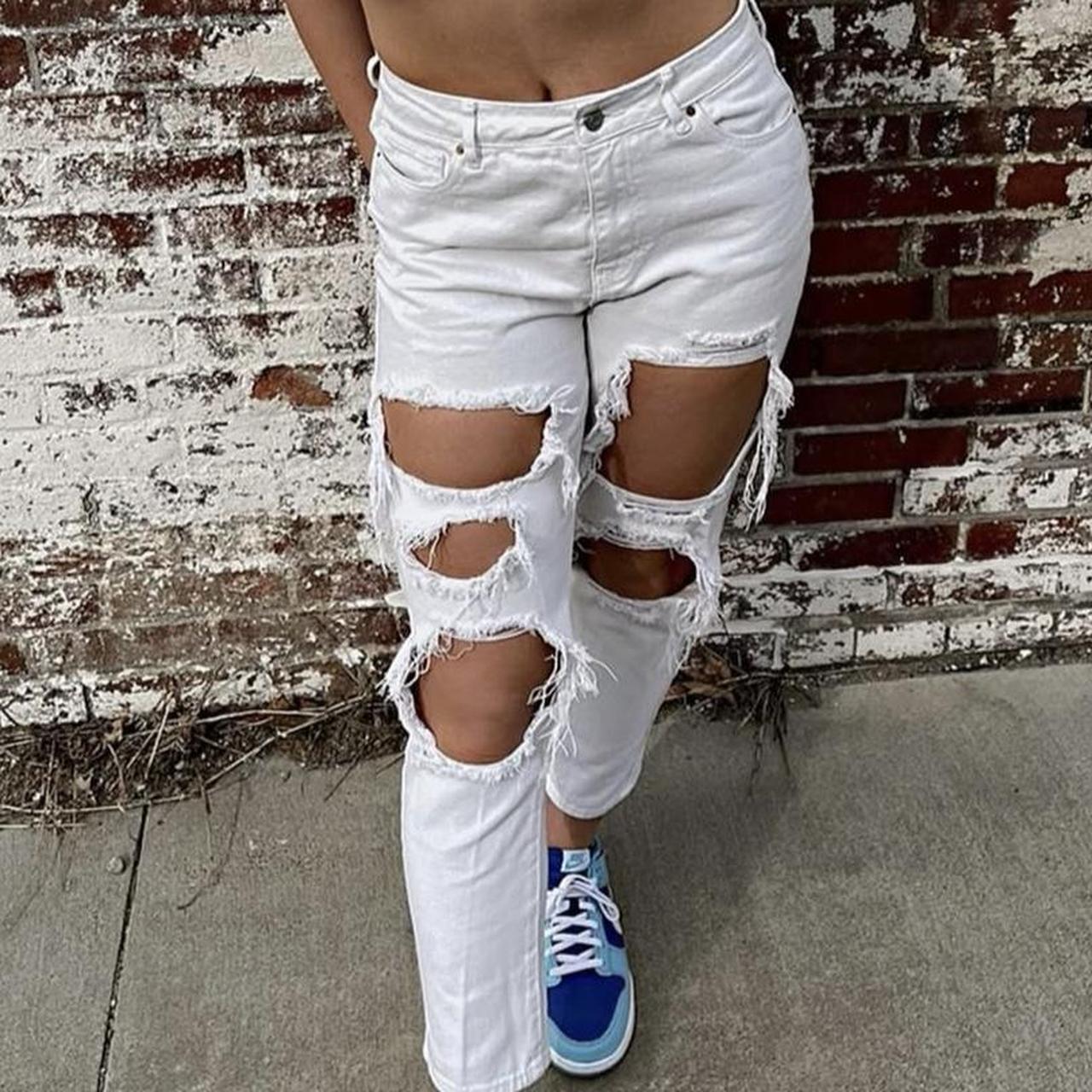 PacSun Women's Jeans White/Cream 28 – Pacsun White Jeans size 28