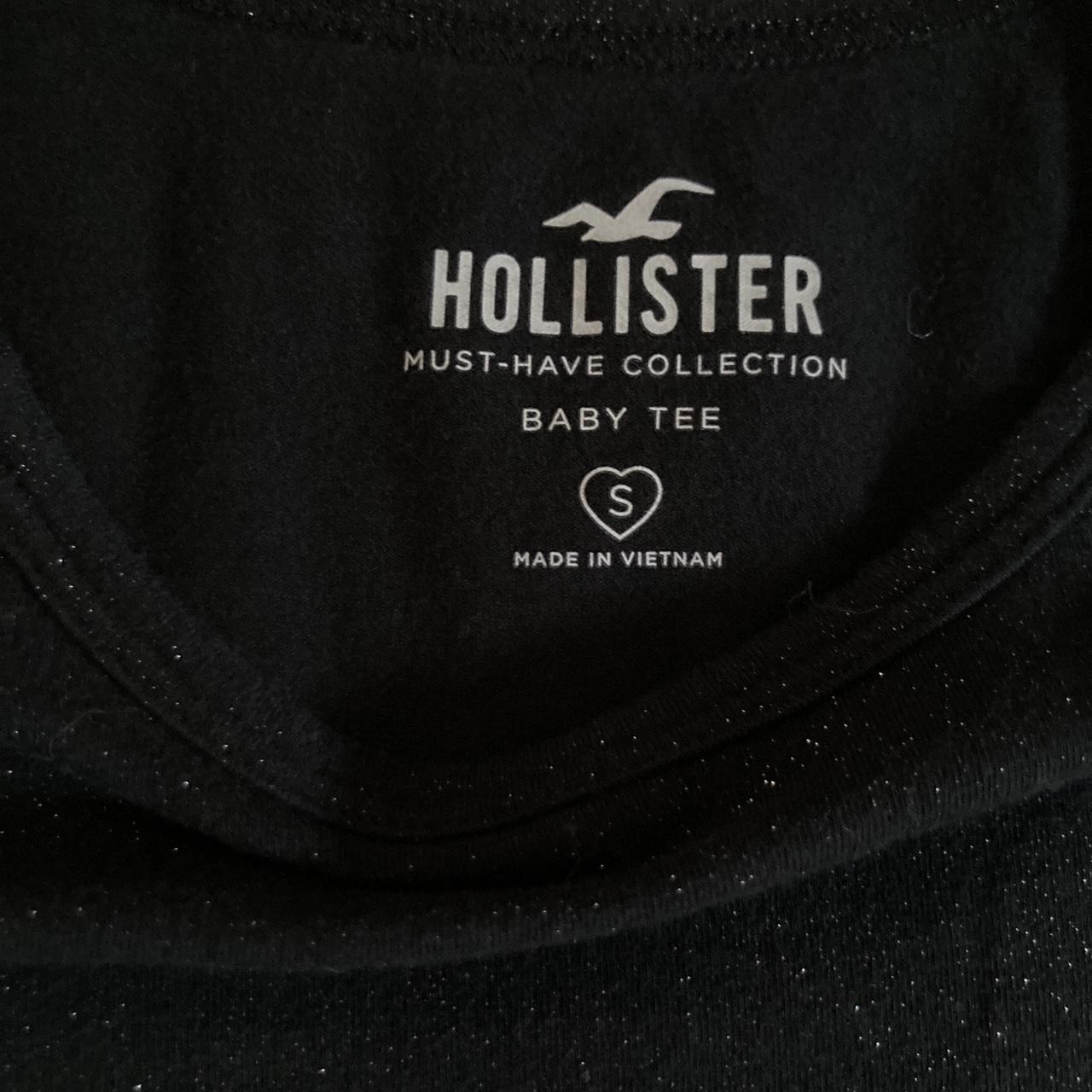 Hollister Long-Sleeve Shimmer Baby Tee