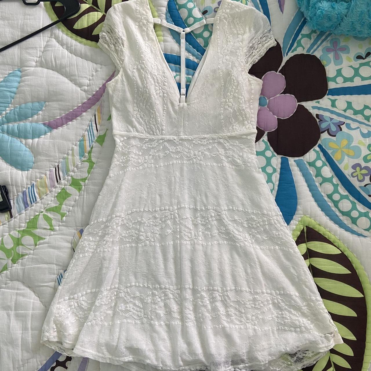 Charlotte Russe Women's White Dress | Depop