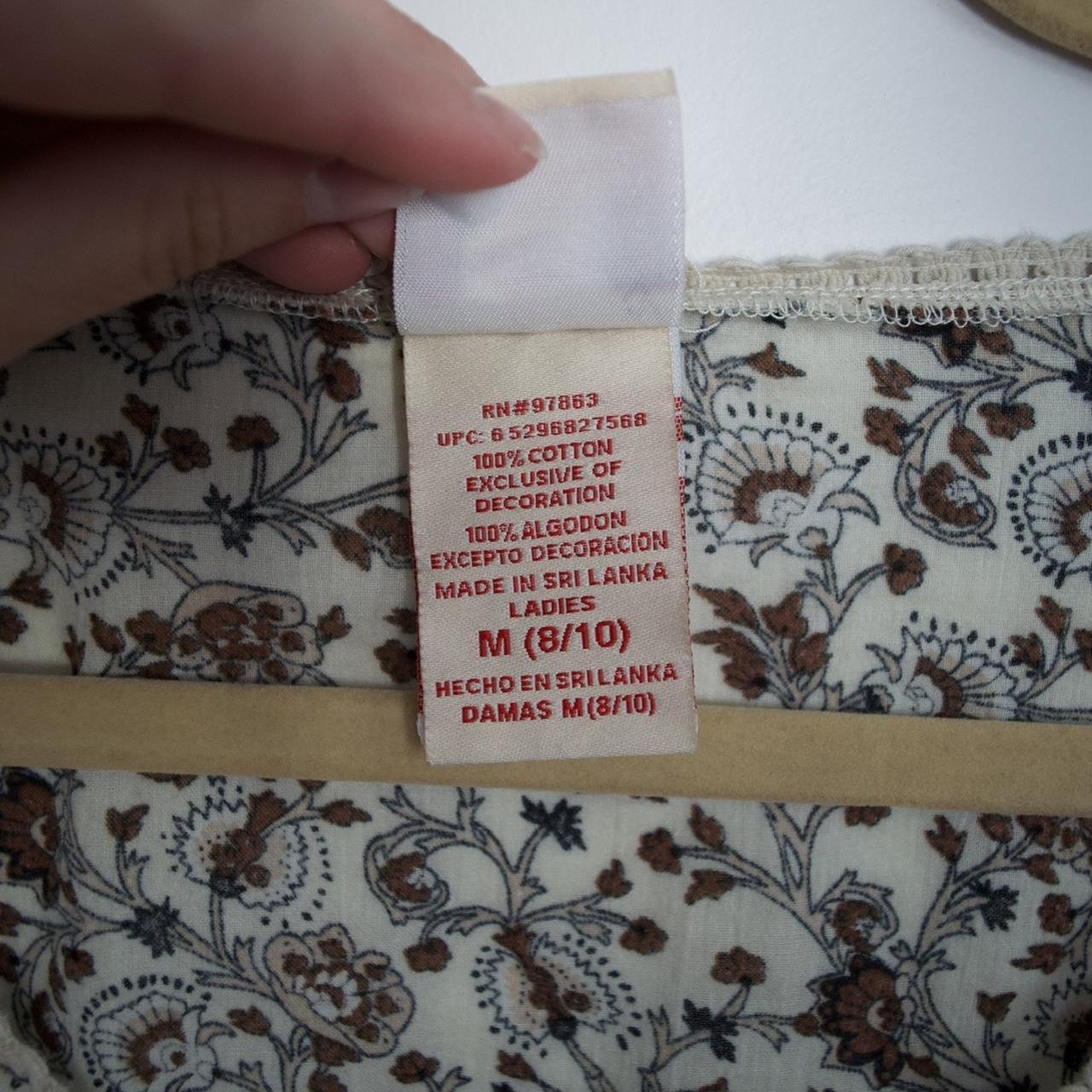 Faded Glory Women's Blouse - Multi/Cream - M – Vi… - image 6