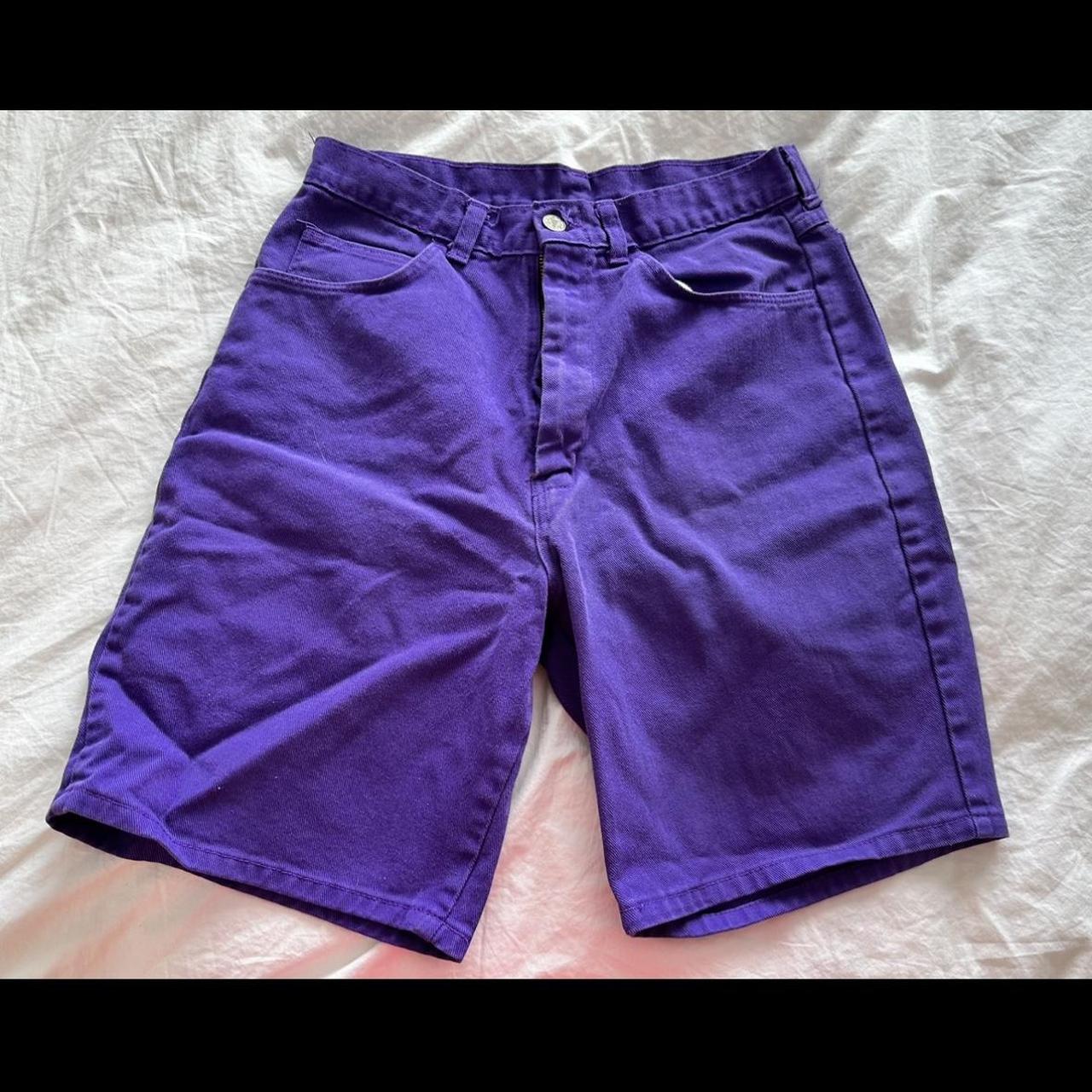 vintage purple jorts 🧞 say they are a size 32 but... - Depop