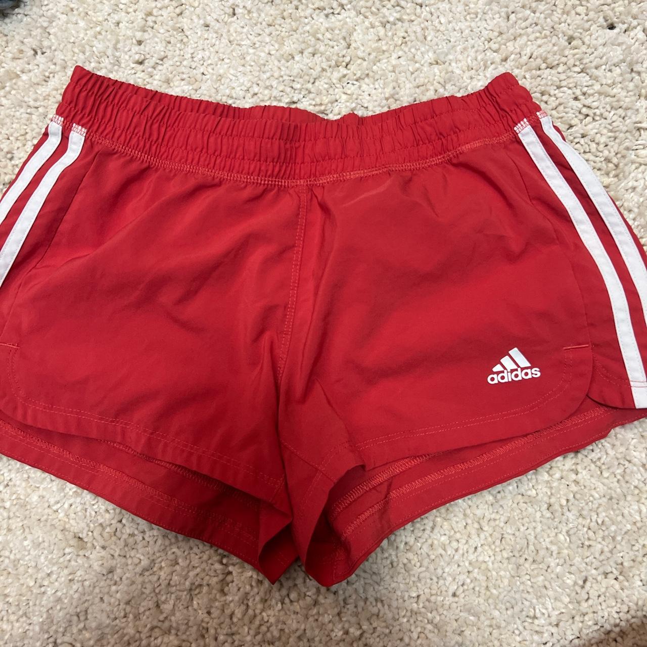 adidas red women shorts size S Depop
