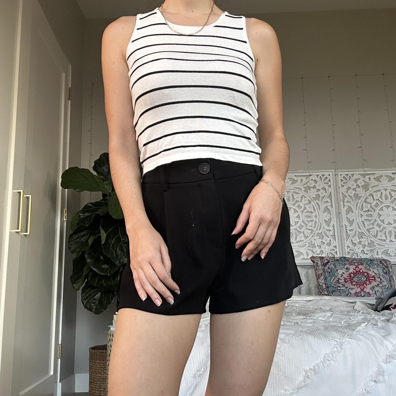 Brandy Melville white & black stripped tank. Soft - Depop